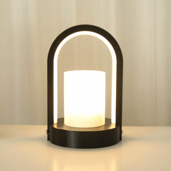 Lunite Noir Dual Light Table Lamp - Image 2