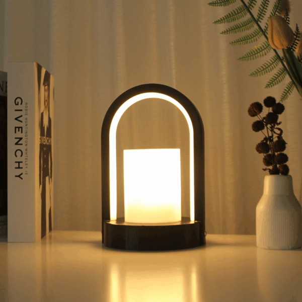 Lunite Noir Dual Light Table Lamp - Image 5