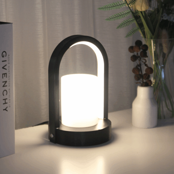 Lunite Noir Dual Light Table Lamp - Image 6